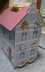 Houten poppenhuis met toebehoren, Ophalen, Gebruikt, Poppenhuis