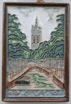 Porcelyne fles cloissonne tegel Oude Jan in delft, Antiek en Kunst, Antiek | Wandborden en Tegels, Ophalen of Verzenden