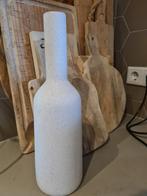 Vaas crème, Overige kleuren, Aardewerk of Porselein, Ophalen of Verzenden, Zo goed als nieuw