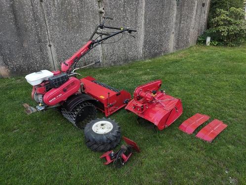 HONDA tuintractor (type F620, 5 pk, freesbak en zaaimachine), Doe-het-zelf en Verbouw, Gereedschap | Freesmachines, Gebruikt, Benzine