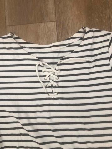 Blauw wit gestreepte jurk maat XL. beschikbaar voor biedingen