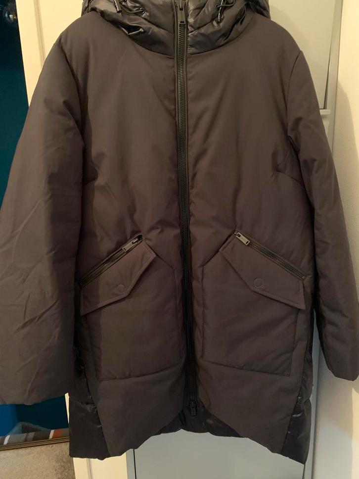 Rino & Pelle Donkerblauwe Winterjas 40, Kleding | Dames, Jassen | Winter, Zo goed als nieuw, Maat 38/40 (M), Blauw, Ophalen of Verzenden