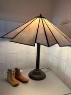 Antiek Tiffany lamp – paars/roze melkglas, nieuwe snoer, Antiek en Kunst, Antiek | Lampen, Ophalen