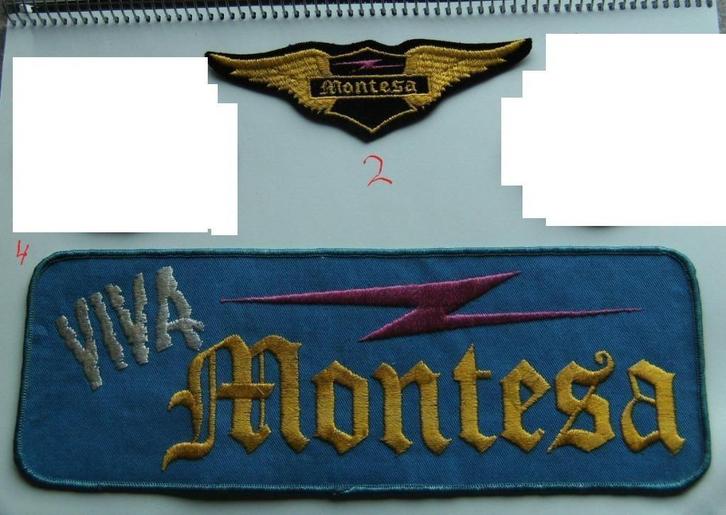 Montesa vintage patch badge opnaai embeem NOS mouw trail, Verzamelen, Automerken, Motoren en Formule 1, Nieuw, Motoren, Ophalen of Verzenden
