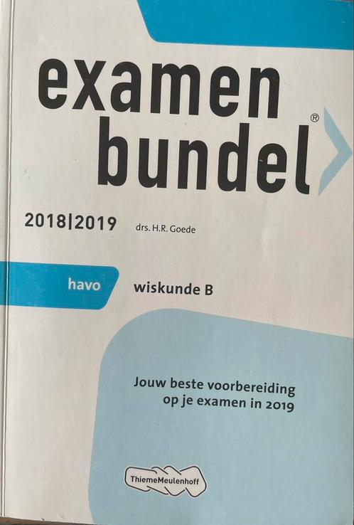 Examenbundel Wiskunde B - HAVO, Boeken, Schoolboeken, HAVO, Ophalen of Verzenden