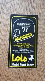 Sticker Eurocircuit Valkenswaard rallycross 1977, Ophalen of Verzenden, Zo goed als nieuw, Overige typen