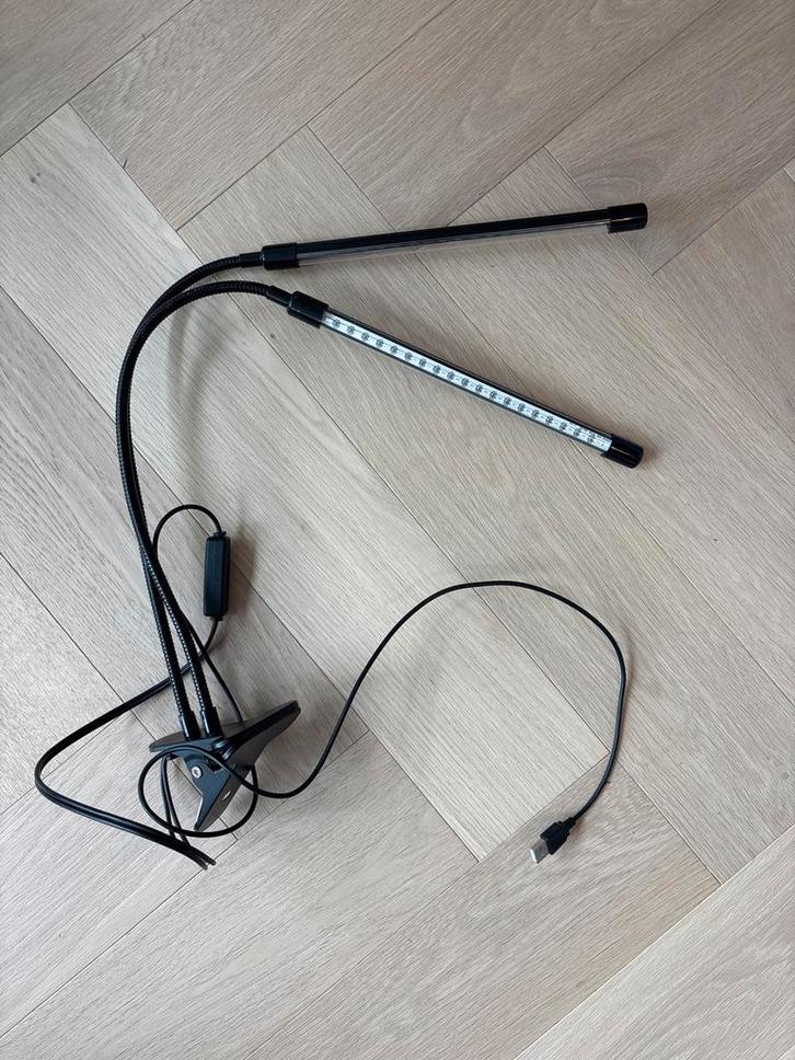 Plantenlamp met klem - LED Groeilamp, Huis en Inrichting, Lampen | Hanglampen, Nieuw, Minder dan 50 cm, Metaal, Ophalen of Verzenden