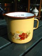 EMAILLE MAATBEKER, Bloem, 1 Liter, Ophalen of Verzenden, Zo goed als nieuw