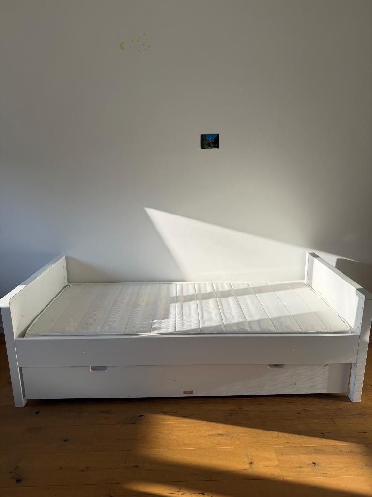 Bopita 1persoonsbed met bedbak, Ophalen, 85 tot 100 cm, Gebruikt, Matras