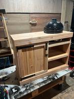 Kamado keramiek BBQ met Douglas kast, Tuin en Terras, Buitenkeukens, Ophalen of Verzenden, Nieuw, Houtskool, Vrijstaand