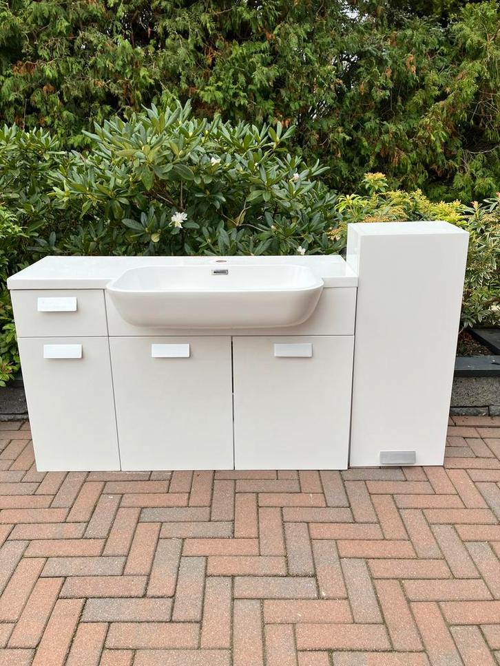 Modern Badmeubel met Wastafel, Huis en Inrichting, Badkamer | Badkamermeubels, Gebruikt, Wastafelkast, Minder dan 100 cm, 100 tot 150 cm