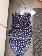 opera blauw met goud nieuwe tankini maat 40 top 40 B/C, Ophalen of Verzenden, Nieuw, Blauw, Bikini