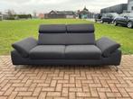 GRATIS LEVERING HEEL NL Montel 3-zits Antraciet Bankstel, Driepersoons, 75 tot 100 cm, Ophalen of Verzenden, Zo goed als nieuw