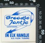 Sticker: Broodje Jantje - NS Plein Tilburg, Ophalen of Verzenden