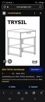 2x Ikea Trysil Nachtkastjes - Retro Stijl, Huis en Inrichting, Ophalen, Gebruikt, Minder dan 45 cm, Minder dan 55 cm