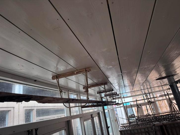 Brede Grenen Delen - Hoogglans Wit, Doe-het-zelf en Verbouw, Hout en Planken, Nieuw, Plank, Grenen, 300 cm of meer, 25 tot 50 mm