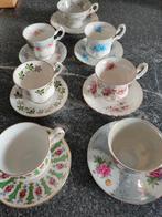 Vintage 7 Engelse kopjes Royal Albert en Standard Queen Anne, Huis en Inrichting, Ophalen of Verzenden, Zo goed als nieuw, Overige stijlen