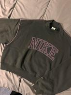 Nike cropped trui retro logo, Maat 38/40 (M), Zwart, Nike, Ophalen of Verzenden