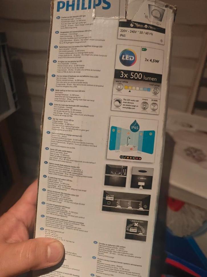 Philips MyBathroom LED Spots - Nieuw in doos!, Huis en Inrichting, Lampen | Losse lampen, Nieuw, Led-lamp, Minder dan 30 watt