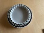 5 porseleinen Quiche schalen, Huis en Inrichting, Keuken | Servies, Ophalen of Verzenden, Glas, Overige stijlen, Schaal of Schalen