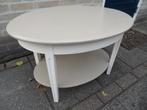 Houten salontafeltje ovaal als nieuw, Huis en Inrichting, Tafels | Salontafels, Ophalen, Zo goed als nieuw, Ovaal, Minder dan 50 cm