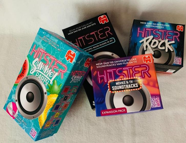 Hitster Original - Summer Party - Rock - Movie & Soundtracks, Hobby en Vrije tijd, Gezelschapsspellen | Bordspellen, Nieuw, Een of twee spelers