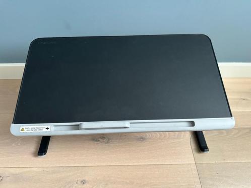 Laptop Bed Table PVC Leather Laptop Desk with Drawer and Sil, Computers en Software, Laptoptafels, Zo goed als nieuw, Ophalen of Verzenden
