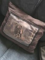 3 Sierkussens in Goede Staat, Ophalen of Verzenden, Zo goed als nieuw, Bruin, Vierkant