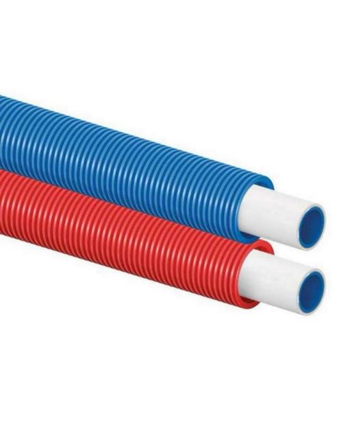 Uponor 16 x 2 mm (75 meter) rood en blauw Partij nieuw!, Computers en Software, Pc- en Netwerkkabels, Nieuw, Ophalen