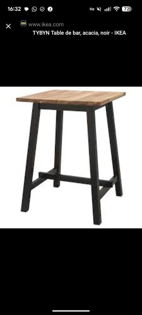 Ikea Tybyn Bartafel - Eettafel zgan, Huis en Inrichting, Tafels | Statafels, Gebruikt, Ophalen