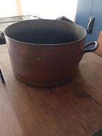 Grote antieke koperen ketel doorsnee 50 cm, Ophalen, Koper