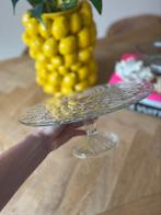 Vintage glazen taartplateau! ZO MOOI!!, Huis en Inrichting, Woonaccessoires | Etagères, Ophalen of Verzenden, Zo goed als nieuw