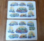 Vintage placemats tourisme Goedemorgen placemat broodplankje, Ophalen of Verzenden, Gebruikt, Bord