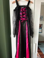 Heksenjurk met hoed roze/zwart maat 128-136, Ophalen, Zo goed als nieuw, 134 t/m 140, Jongen of Meisje