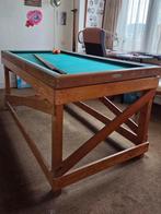 Biljarttafel met keu's en ballen, Ophalen, Gebruikt, Biljarttafel