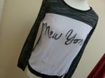Top shirt zwart wit New York, maat M 38 40, Maat 38/40 (M), Overige kleuren, Ophalen of Verzenden, Zo goed als nieuw