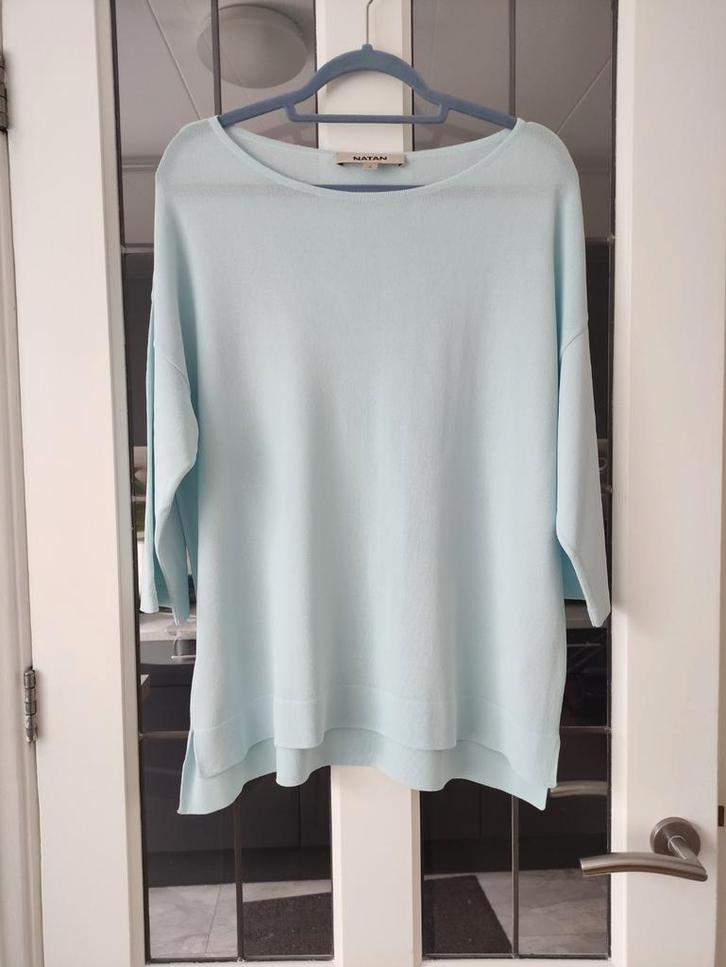 Natan lichtblauwe trui maa L, Kleding | Dames, Truien en Vesten, Zo goed als nieuw, Maat 46/48 (XL) of groter, Blauw, Ophalen of Verzenden