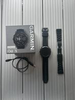 Garmin Fenix 7X Sapphire Solar, GARMIN, Zwart, Ophalen of Verzenden, Zo goed als nieuw