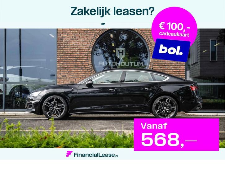 Audi A5 Sportback 35 TDI MHEV Leder, Achteruitrijcamera, Vir, Auto's, Audi, Bedrijf, Lease, Financial lease, A5, ABS, Achteruitrijcamera