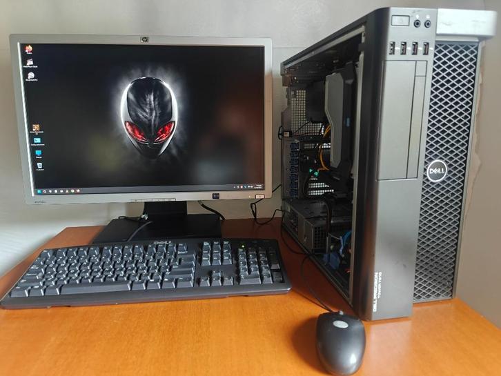 RX 5700 XT/Xeon 8C-16T Game PC SETUP/32gbRam/24"/SSD+HDD, Computers en Software, Desktop Pc's, Refurbished, 3 tot 4 Ghz, HDD, SSD