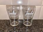 2x limonade-glas Jacky chocoladedrank Bergeijk, Ophalen of Verzenden, Zo goed als nieuw, Overige typen