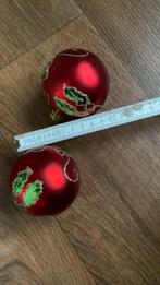 2 rode kerstballen, Diversen, Ophalen of Verzenden, Nieuw