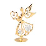 24k goud verguld heilige engel met hart en met helder Bohemi, Pjmink@casema.nl, Nieuw, Ophalen of Verzenden, Mvm detalhandel