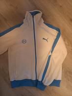 PUMA, Vintage Vest, Maat S, Wit en licht blauw. Kijk foto's, Ophalen of Verzenden
