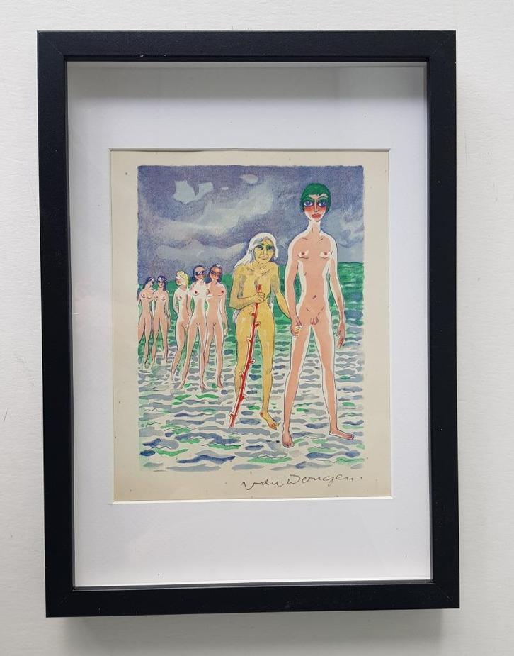 Kees van Dongen Les filles qui marchent Plaat gesigneerd, Antiek en Kunst, Kunst | Litho's en Zeefdrukken, Ophalen of Verzenden