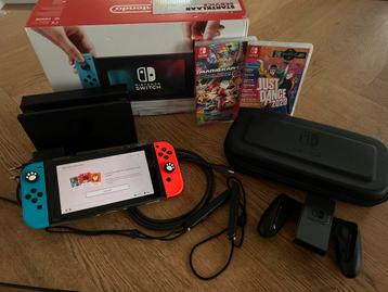 Nintendo Switch compleet incl. 2 spellen beschikbaar voor biedingen