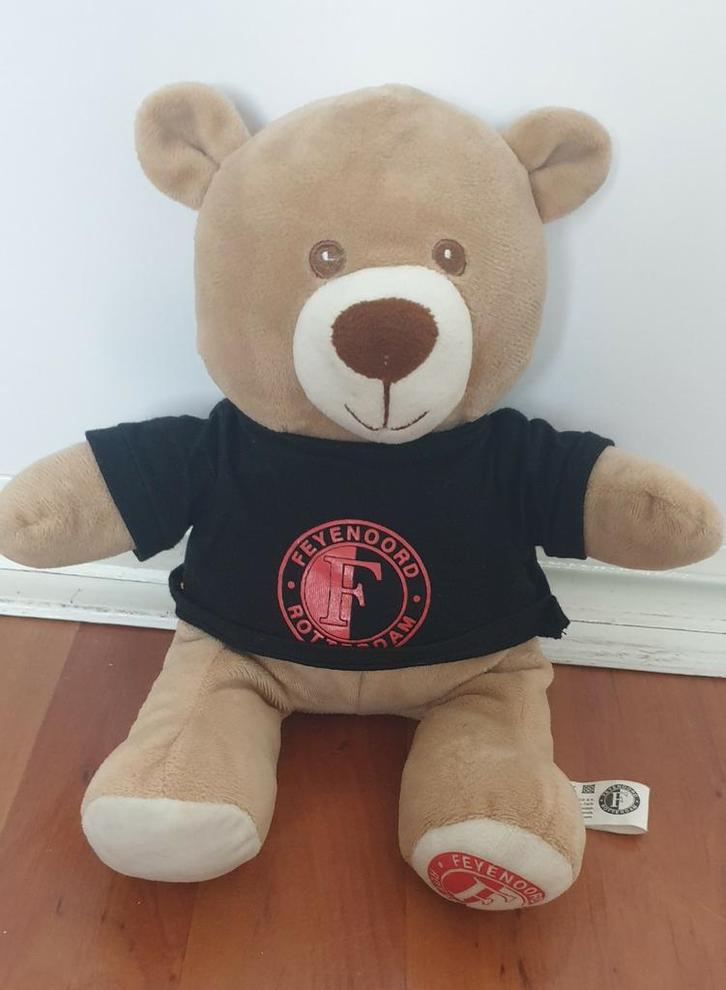 Feyenoord pluchen teddybeer - 30 cm, Verzamelen, Sportartikelen en Voetbal, Zo goed als nieuw, Beeldje of Poppetje, Feyenoord