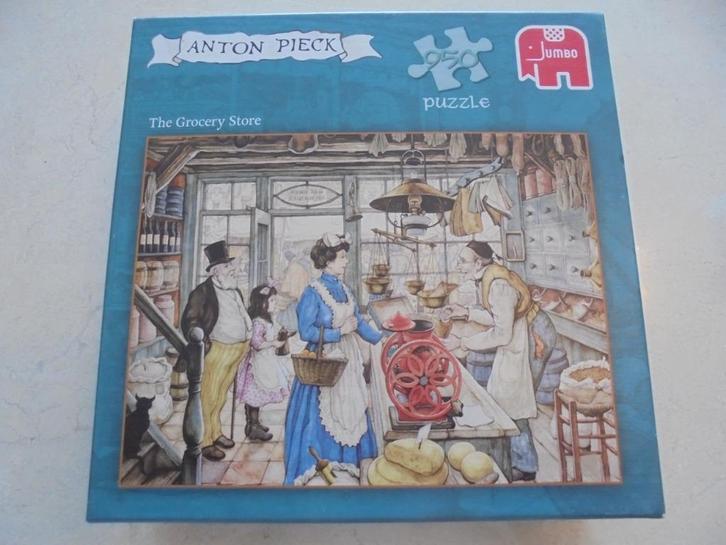 Anton Pieck puzzel De Kruidenier 950st - ZGAN, Hobby en Vrije tijd, Denksport en Puzzels, Zo goed als nieuw, Legpuzzel, 500 t/m 1500 stukjes