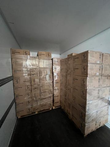 PARTIJ: Suikerriet Menuboxen 3-vaks - Pallet (32 dozen) beschikbaar voor biedingen