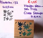 Bladeren 172   Houten stempel, Hobby en Vrije tijd, Stempelen, Ophalen of Verzenden, Zo goed als nieuw, Houten stempel